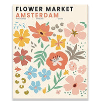 HKM-303763 Frameless Canvas Painting - Simple Plant Floral Wall Art Decor
