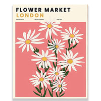 HKM-303763 Frameless Canvas Painting - Simple Plant Floral Wall Art Decor