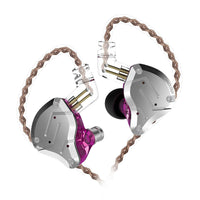 HKM-303827 In-Ear Metal Earphones with Gold-Plated 3.5mm Connector, 24Ω Impedance, 111dB Sensitivity, and 7-40000Hz Frequency Range