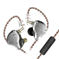 HKM-303827 In-Ear Metal Earphones with Gold-Plated 3.5mm Connector, 24Ω Impedance, 111dB Sensitivity, and 7-40000Hz Frequency Range