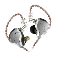HKM-303827 In-Ear Metal Earphones with Gold-Plated 3.5mm Connector, 24Ω Impedance, 111dB Sensitivity, and 7-40000Hz Frequency Range
