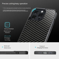 HKM-304019 Magnetic Carbon Fiber iPhone Case with Trendy Styles and Options