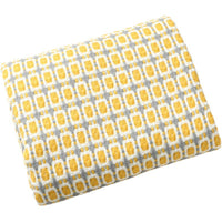 HKM-304147 Houndstooth Pattern Acrylic Woolen Blanket - Modern Geometric Design, Multiple Colors Available