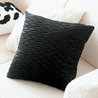 HKM-304211 Retro Rabbit Fur Checkerboard Sofa Cushion Cover and Pillow Set - 45x45cm