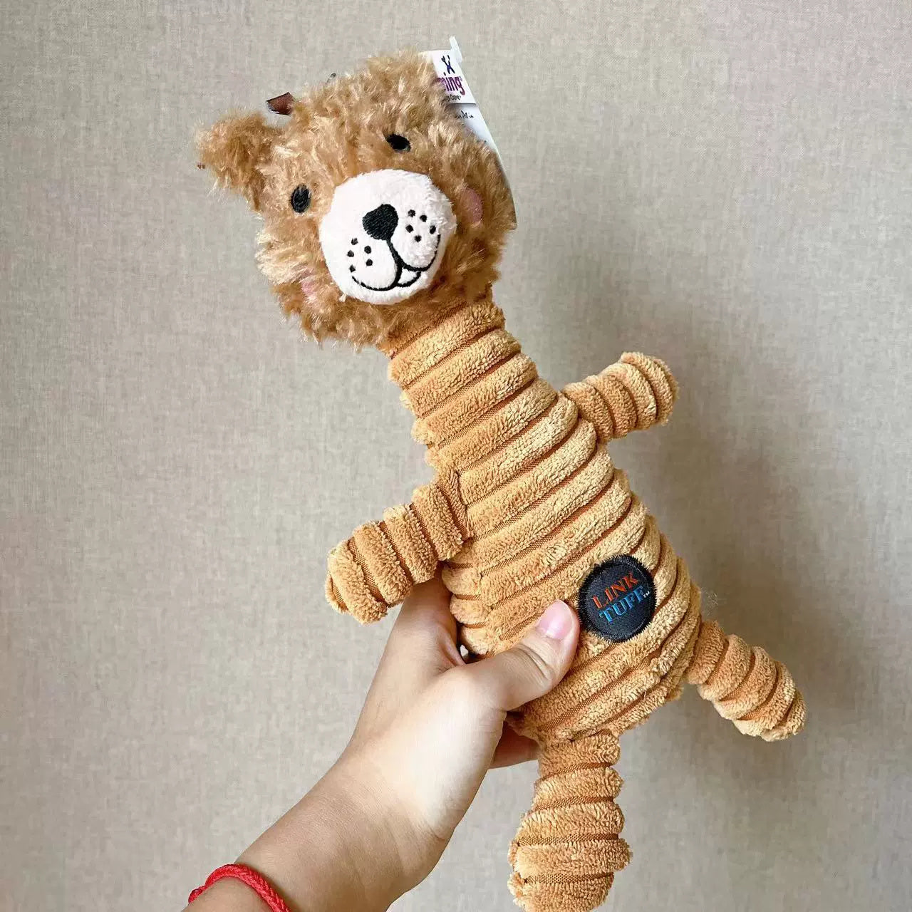 HKM-304403 Vocal Bite-Resistant Plush Monkey Toy for Dogs in Short Plush Fabric