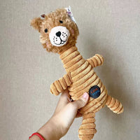 HKM-304403 Vocal Bite-Resistant Plush Monkey Toy for Dogs in Short Plush Fabric