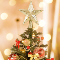 HKM-304531 LED Star-Shaped Christmas Tree Top Projection Light with Adjustable Snowflake Effect