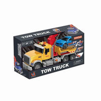 HKM-304723 1:12 Scale Plastic Pull Back Fire Truck Toy for Kids Ages 2 and Up