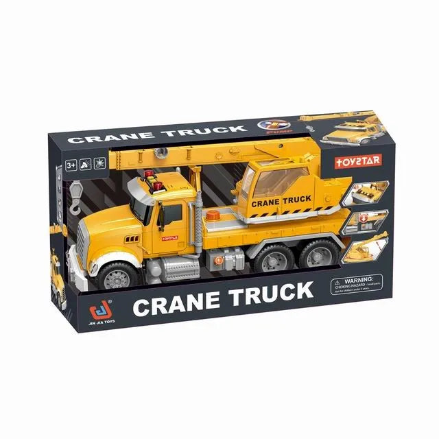 HKM-304723 1:12 Scale Plastic Pull Back Fire Truck Toy for Kids Ages 2 and Up