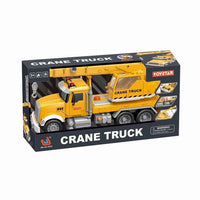 HKM-304723 1:12 Scale Plastic Pull Back Fire Truck Toy for Kids Ages 2 and Up