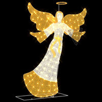 HKM-304723 Illuminated Angel Decoration with Warm White LED Lights, 116 x 29 x 158.5 cm, USB Powered, Indoor/Outdoor Use