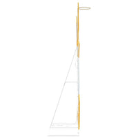 HKM-304723 Illuminated Angel Decoration with Warm White LED Lights, 116 x 29 x 158.5 cm, USB Powered, Indoor/Outdoor Use