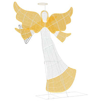 HKM-304723 Illuminated Angel Decoration with Warm White LED Lights, 116 x 29 x 158.5 cm, USB Powered, Indoor/Outdoor Use