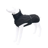 HKM-304787 Large Dog Raincoat Vest in Black, Navy Blue, and Red - Durable Cloth Material, Size XS to XXL Available