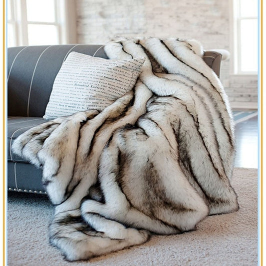 HKM-304915 Solid Color Artificial Leather Blanket in Multiple Sizes for All Seasons