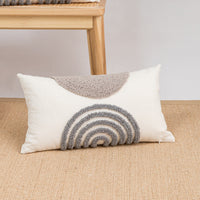 HKM-304979 Velvet Cushion Covers in Center Rhombus and Loop Designs - Modern Simple Style, Various Colors Available, 45x45cm and 30x50cm