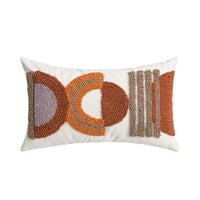 HKM-304979 Velvet Cushion Covers in Center Rhombus and Loop Designs - Modern Simple Style, Various Colors Available, 45x45cm and 30x50cm