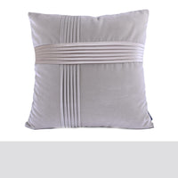 HKM-305043 Luxury Plush Geometric Pattern Waist Bag with Backrest Pillow Cover - 50x50cm