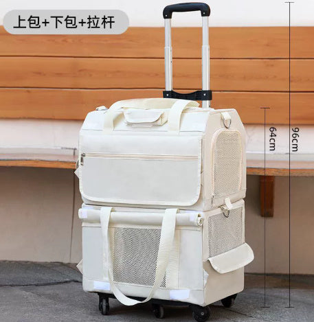 HKM-305107 Travel-Friendly Portable Cat Carrier Bag with Transparent Window - Multiple Colors Available