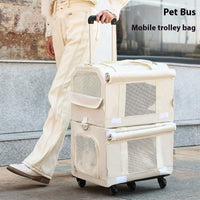 HKM-305107 Travel-Friendly Portable Cat Carrier Bag with Transparent Window - Multiple Colors Available
