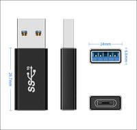 HKM-305107 USB Male to Type-C Female Fast Charge Adapter for Computers and Mobile Phones