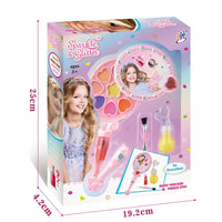 HKM-305171 Children's Makeup Set with Lip Gloss, Fairy Gold Mirror, and Eye Shadow for Creative Play