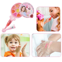 HKM-305171 Children's Makeup Set with Lip Gloss, Fairy Gold Mirror, and Eye Shadow for Creative Play