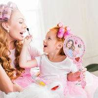HKM-305171 Children's Makeup Set with Lip Gloss, Fairy Gold Mirror, and Eye Shadow for Creative Play