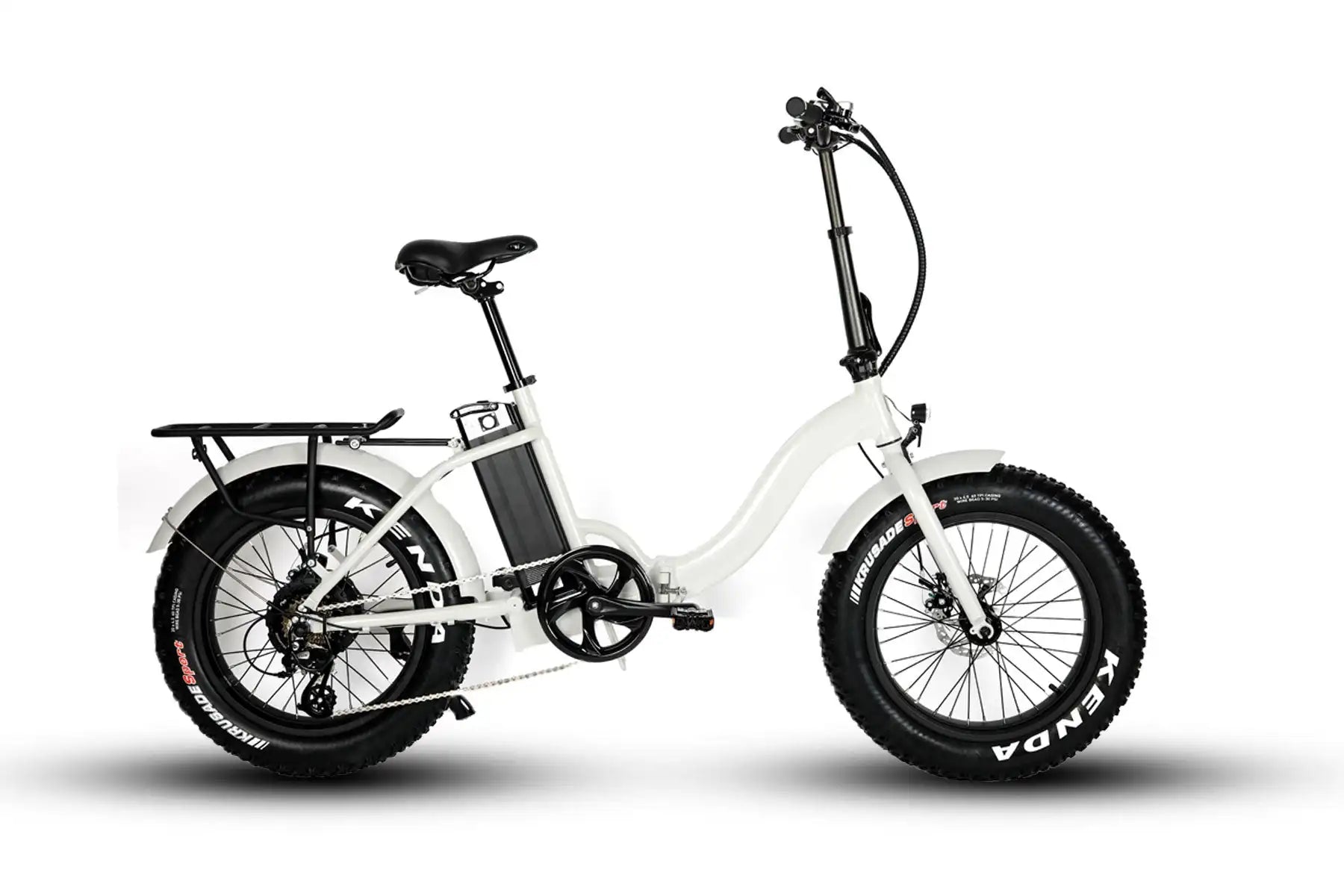 KTX-305235 Folding Electric Bike with 48V 500W Brushless Motor, 20" Aluminum Frame, 7-Speed, 40-50 Mile Range