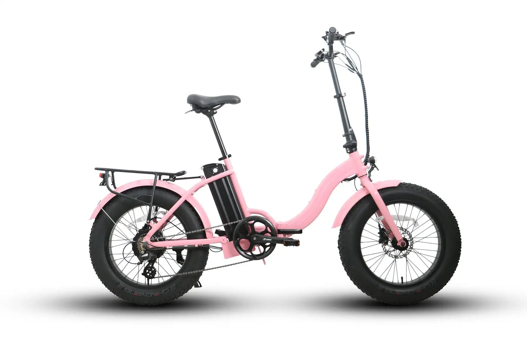 KTX-305235 Folding Electric Bike with 48V 500W Brushless Motor, 20" Aluminum Frame, 7-Speed, 40-50 Mile Range