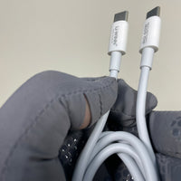 HKM-305299 USB-C to USB-C Cable, PD 60W, 1M, 4-Wire, PVC, Data Transfer 480 Mbps, White