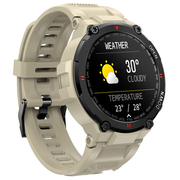 HKM-305427 Smart Fitness Tracker with Heart Rate, Blood Pressure, and Blood Oxygen Monitoring - 1.28 Inch Touch Screen, USB Compatible