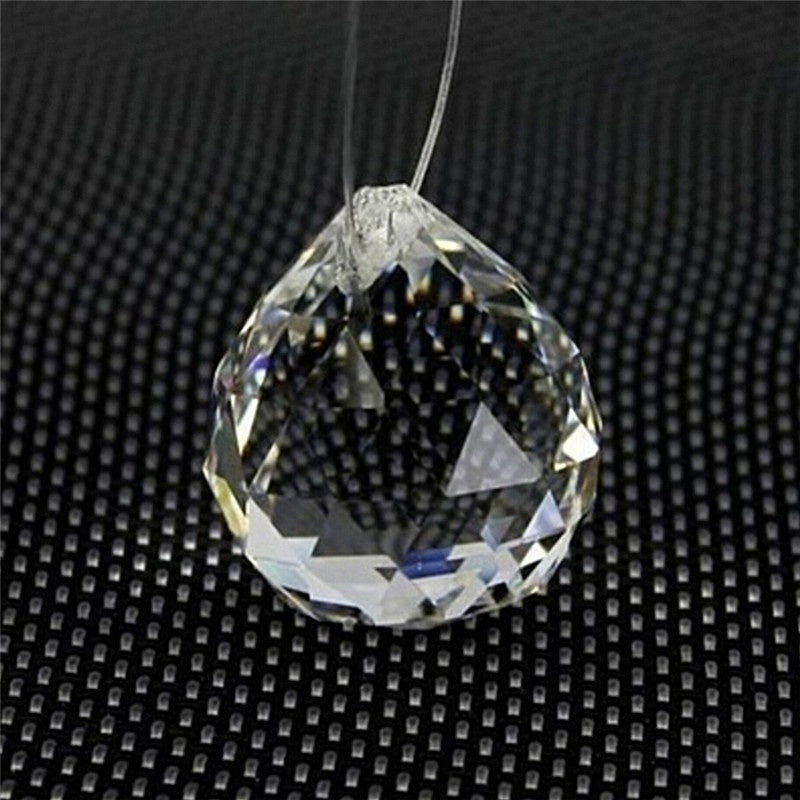 HKM-305619 Crystal Bead Curtain with 20mm Clear K9 Glass Balls for Elegant Home Decoration