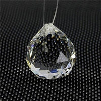HKM-305619 Crystal Bead Curtain with 20mm Clear K9 Glass Balls for Elegant Home Decoration