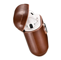 HKM-305811 Leather Protective Sleeve for Wireless Earphones, Shockproof and Fall-Proof, Compatible with iPhone Models