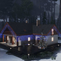 HKM-305875 LED Icicle Light Curtain 10m with 400 LEDs - 8 Lighting Effects, USB Powered, Indoor/Outdoor Use, Multi-Color Options