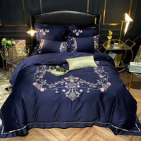 HKM-305875 Light Luxury Four-Piece Embroidery Bedding Set in Long-Staple Cotton