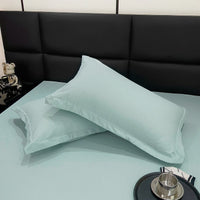 HKM-305875 Modern Minimalist Washed Cotton Solid Color Pillowcase Pair, 48cm x 74cm, Polyester Fiber