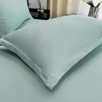 HKM-305875 Modern Minimalist Washed Cotton Solid Color Pillowcase Pair, 48cm x 74cm, Polyester Fiber