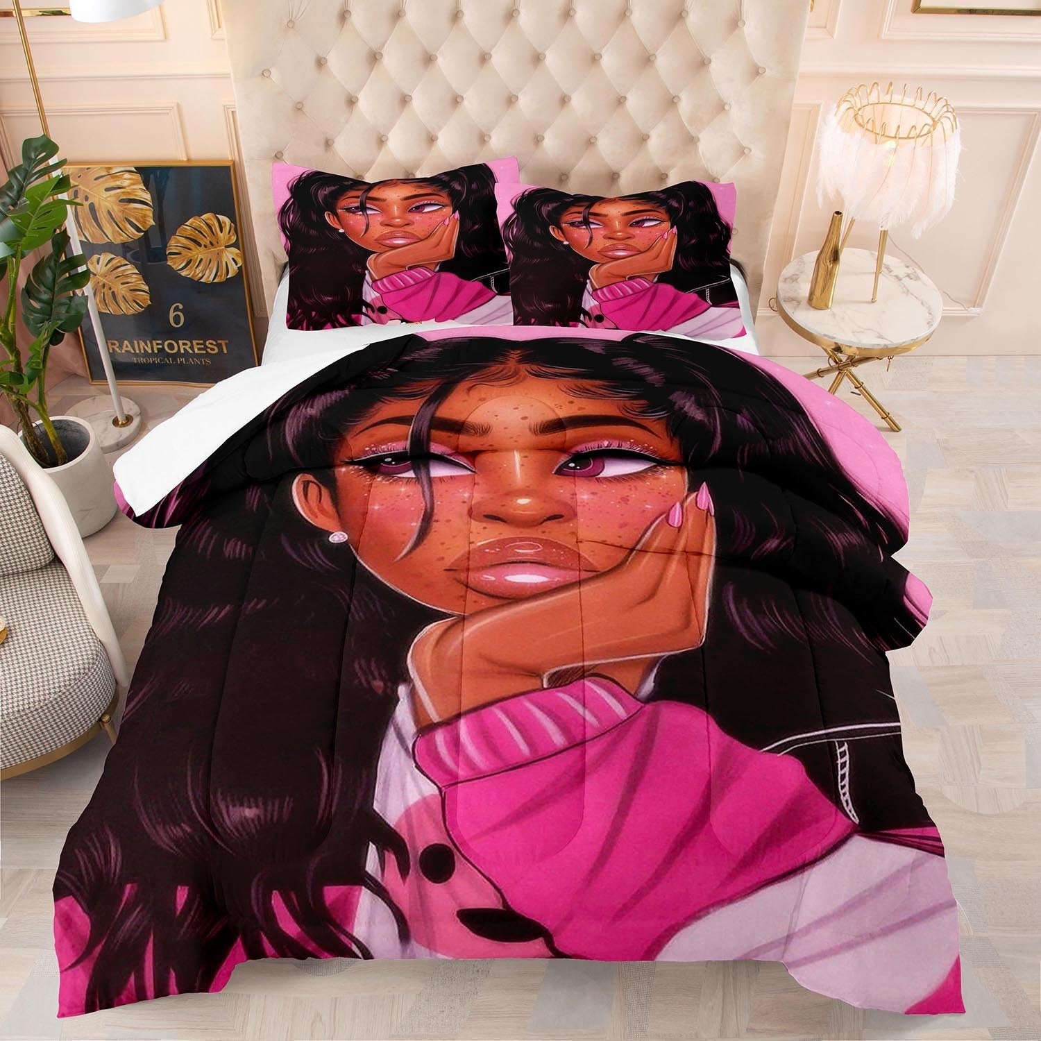 HKM-306067 Digital Printed Polyester Quilt for Summer - 200 x 230 cm