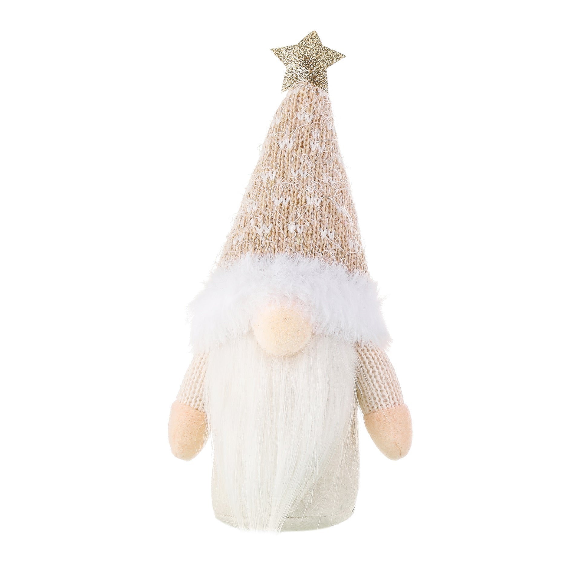 HKM-306195 Knitted Star-shaped Faceless Baby Doll Decoration for Christmas Gifts