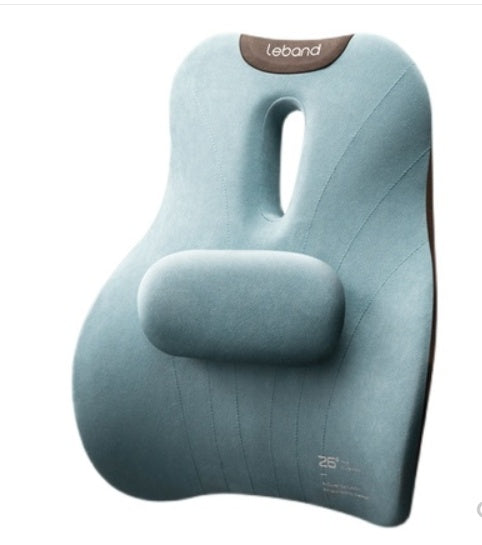 HKM-306195 Multifunctional Lumbar Pillow for Students and Office Use - Removable Washable Cover, Double Elastic Sponge Support