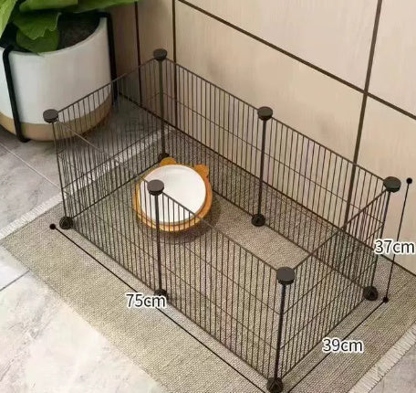HKM-306259 Indoor Pet Safety Fence for Small Dogs - 11-Piece Modular Barrier Set