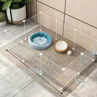 HKM-306259 Indoor Pet Safety Fence for Small Dogs - 11-Piece Modular Barrier Set