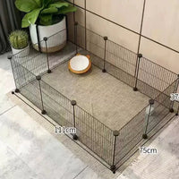 HKM-306259 Indoor Pet Safety Fence for Small Dogs - 11-Piece Modular Barrier Set