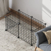 HKM-306259 Indoor Pet Safety Fence for Small Dogs - 11-Piece Modular Barrier Set