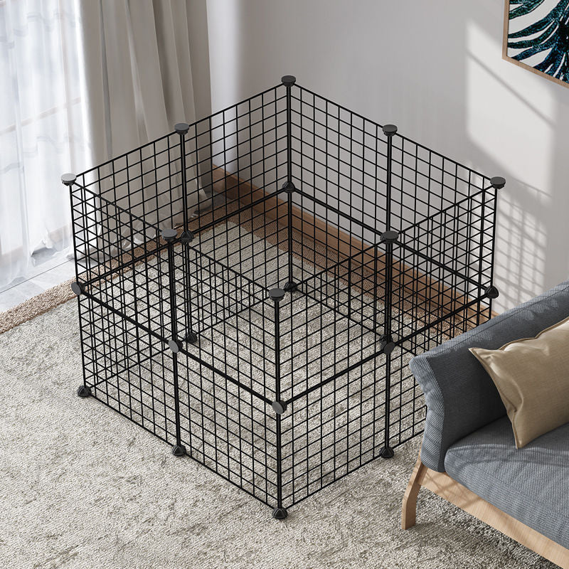 HKM-306259 Indoor Pet Safety Fence for Small Dogs - 11-Piece Modular Barrier Set