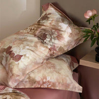 HKM-306387 Floral Tencel Digital Printed Four-Piece Bedding Set with Plant Patterns