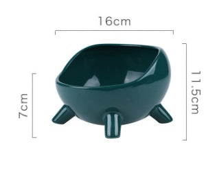 HKM-306579 Cervical Protection Ceramic Cat Food Bowl with Four-Legged Design for Spine Support