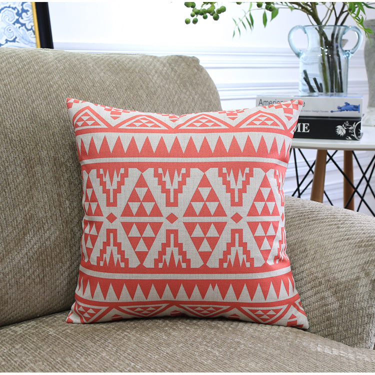 KTX-306899 Nordic Geometric Pattern Throw Pillowcase - 45x45cm & 30x50cm Options